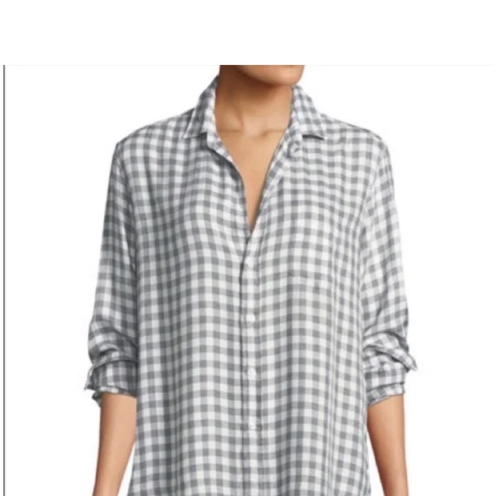 Frank & Eileen Gray and White Plaid Shirt